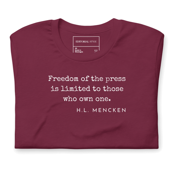 H.L. Mencken: The Integrity Series - Editorial Style Journalism Apparel