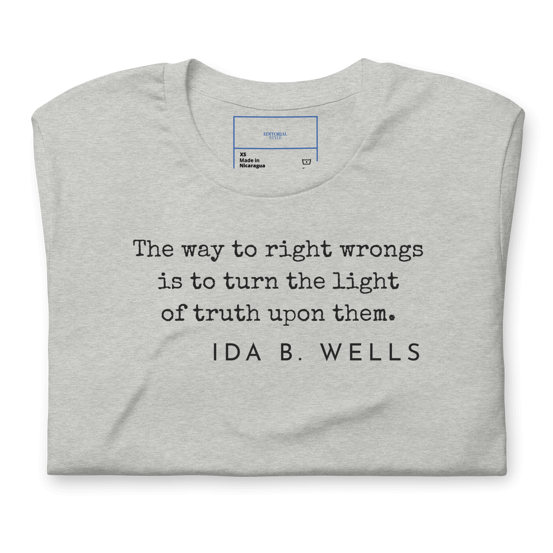 Ida B. Wells: The Integrity Series - Editorial Style Journalism Apparel