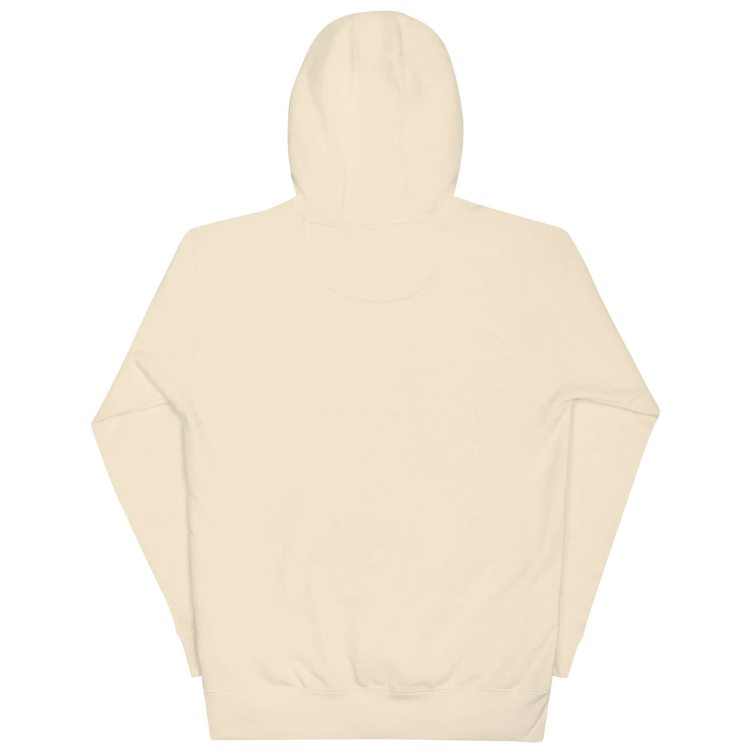 Back view of the bone Los Angeles Still Needs Journalism — Hoodie, showcasing its premium unisex design.